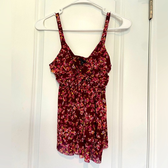 Express Floral Peplum Top, Small - Picture 2 of 5